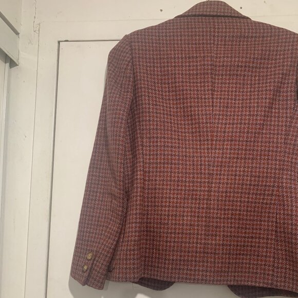 VINTAGE CELINE PARIS WOOL PLAID JACKETS SIZE 38 - Picture 9 of 11
